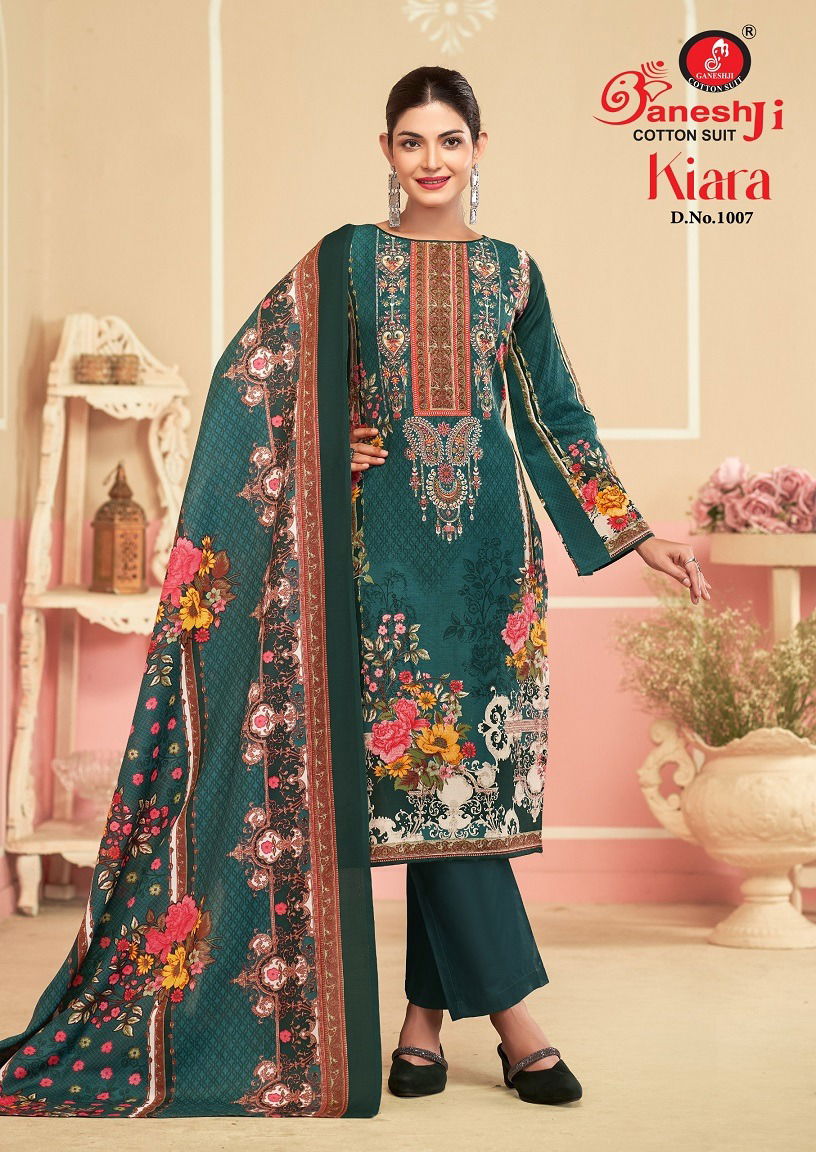 Kiara Vol 1 By Ganeshji Cotton Printed Dress Material Wholesalers In Delhi